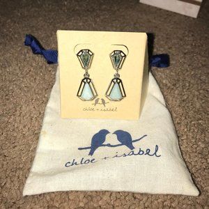 teal earrings chloe & isabel
